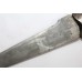 Dagger Knife old wootz steel blade camel bone chip Handle P 382